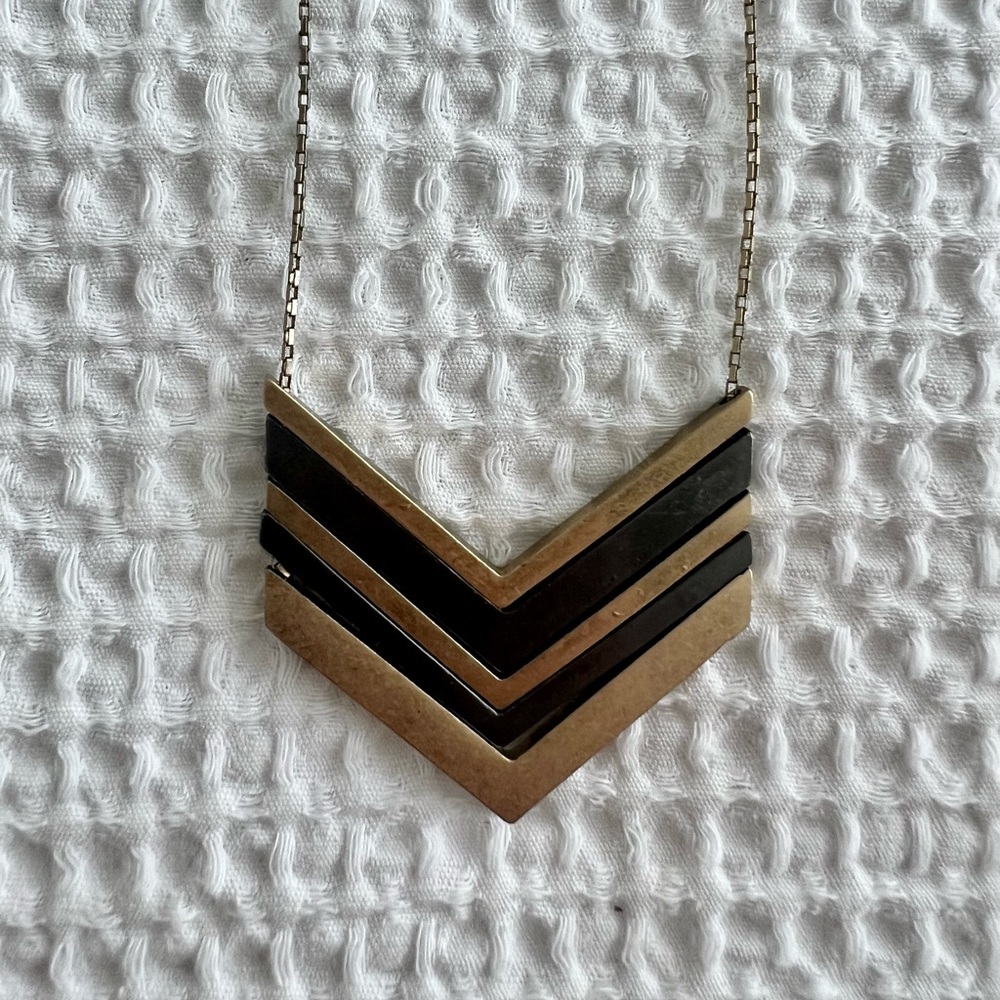 Madewell Arrowstack Chevron Statement Necklace